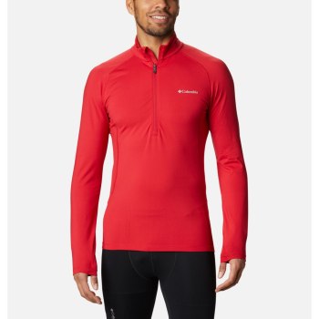 Columbia Omni-Heat 3D Knit Half Zip II Baselayer, Sudaderas Azules Rojos Para Hombre | 896143-RMH